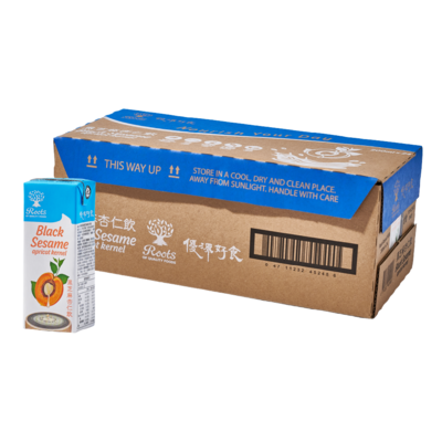 【優源好食】黑芝麻杏仁飲 200ml (低糖) - 24瓶/箱